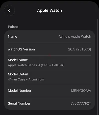 Apple Watch Series 9 (41mm Aluminum, GPS + Cellular) - Used, Good Condition