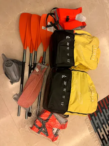 2 brand new kayaks for sale, with equipment