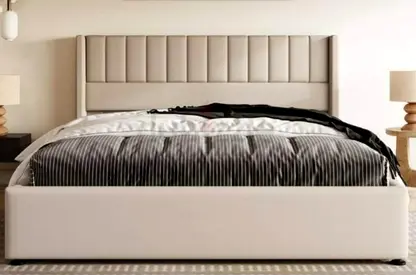 Brend New high quality fabric luxury king size 180x200 Bed with spring mattress available