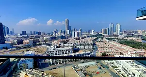 1Bhk JVC Binghatti Luna 12cheque Community pool view High floor furnished