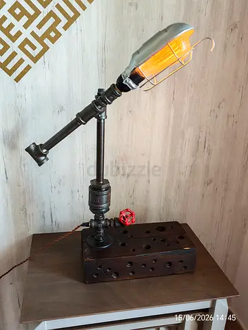 Handmade Industrial Pipe Table Lamp