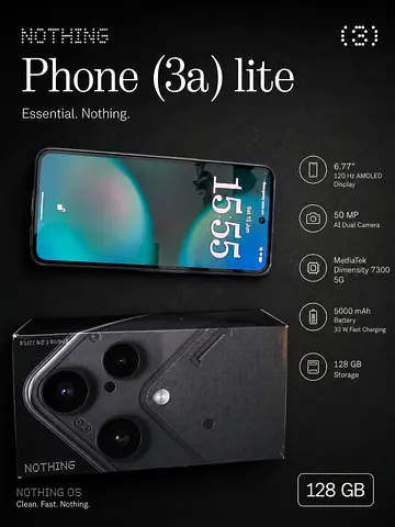 Nothing Phone (3a) Lite - 128GB, Excellent Condition
