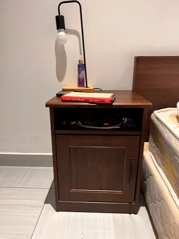 Wooden Bedside Table + Storage Box for Sale