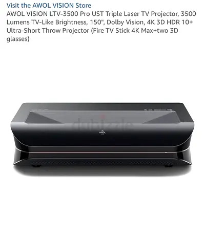 AWOL VISION LTV-3500 Pro UST Triple Laser TV Projector 3500 Lumens brand New