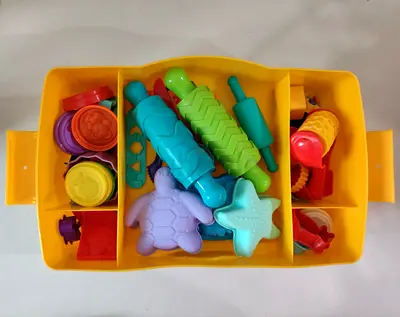 Play DOH container with lots of accessories