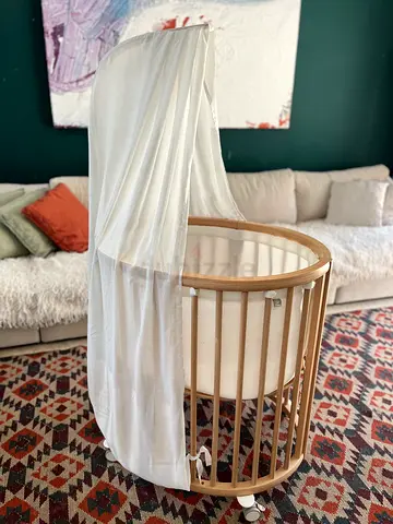 Stokke - Sleepi Mini Crib  Mattress With Sheet, drape and mesh  liner