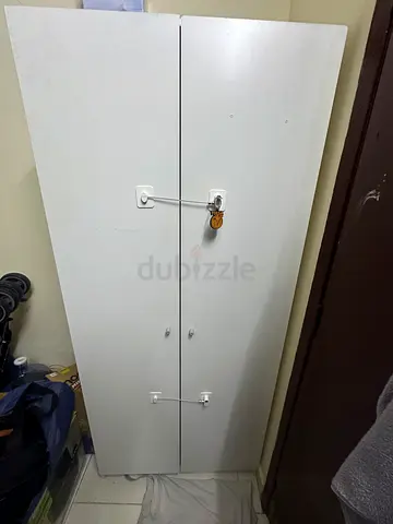 IKEA 2-Door White Wardrobe – Excellent Condition (Used 1 Year)