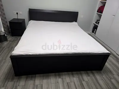 Complete 3-Piece Bedroom Set (King Bed + Dresser with Mirror + Side Table)