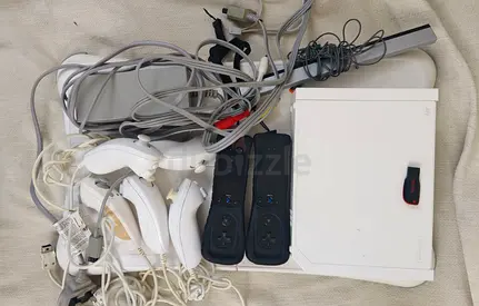 Modded Nintendo Wii + fit board