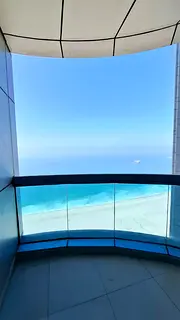 Two-bedroom apartment for rent – ​​Sea view, Corniche Tower – Corniche Street (main street)