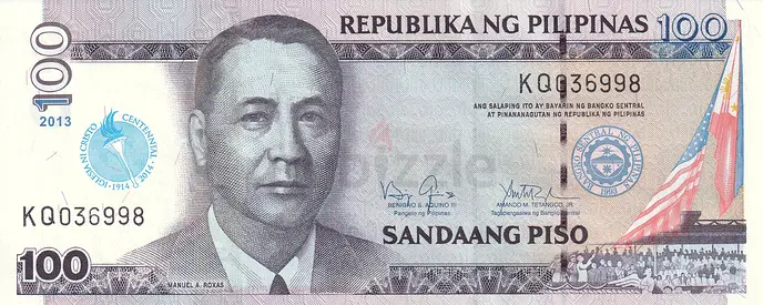 PHILIPPINES 100 PESOS COMMEMORATIVE BANKNOTE 2013 CENTENNIAL