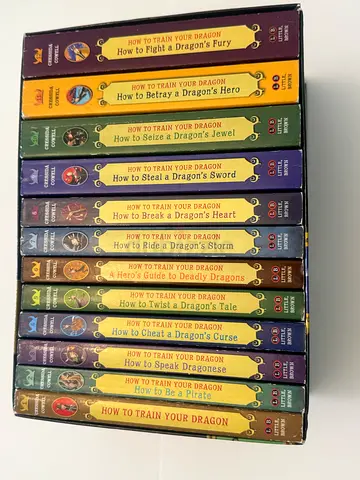 how to train your dragon books- set of 12