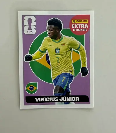 Panini FIFA Extra Sticker - Vinícius Júnior (Brazil)