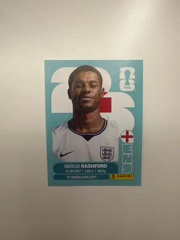 Panini World Cup 2026 Sticker Marcus Rashford England