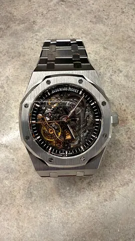 Audemars Piguet Royal Oak Skeleton Dial Stainless Steel Mens Watch - Excellent Condition
