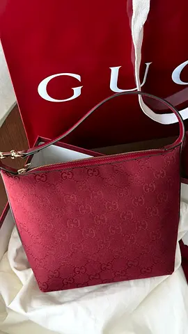 LIMITED EDITION Original Gucci GG Super Mini Shoulder Bag - Burgundy (Full Set)