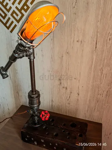 Handmade Industrial Pipe Table Lamp