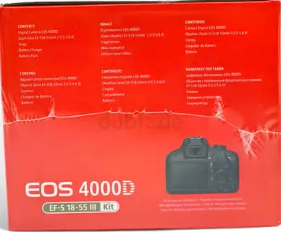 Canon EOS 4000D with EF-S 18-55mm III Kit - Boxed