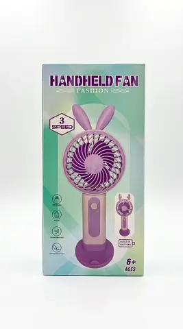 Small fan Handheld Bunny Fan - Portable 3-Speed Toy Fan (New in Box)