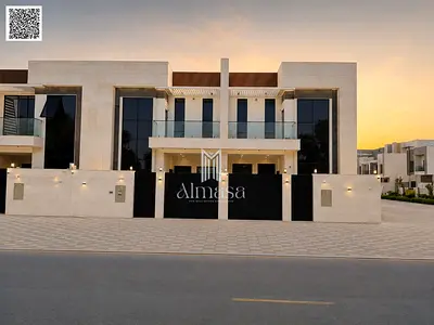 A unique opportunity to own a modern villa in Al Yasmin area, one of the most sought-after residential areas in Ajman, with a modern design, high-end