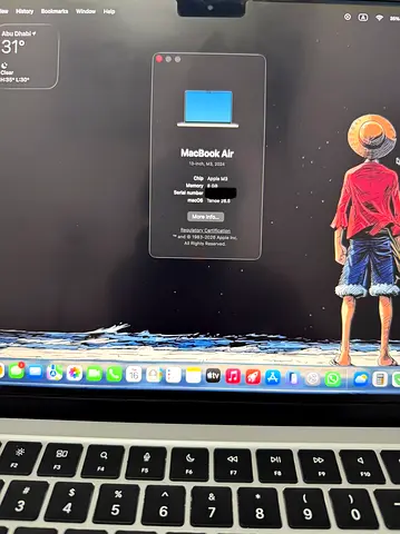 MacBook Air (M3, 8GB RAM, 256GB) - Good Condition