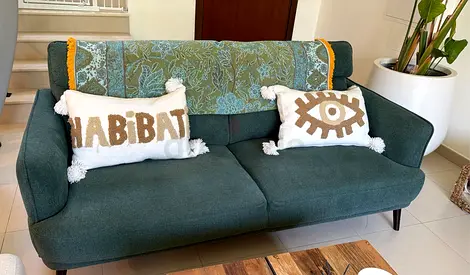 2 seater Green Sofa