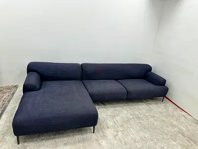 Like new condition the loom collection lshape sofa