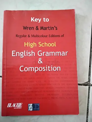 Key to Wren  Martin’s High School English Grammar  Composition
