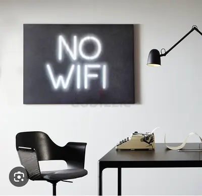 IKEA BJÖRKSTA Wall Art NO WIFI 78x118 cm
