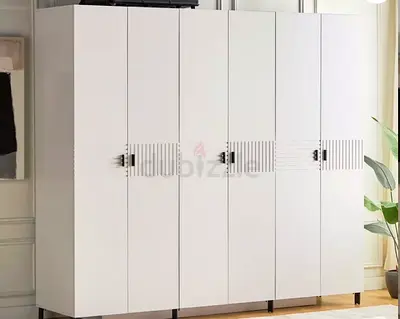 Stark 6-Door Wardrobe with Drawers - White