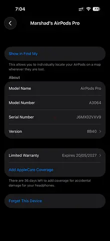Apple AirPods Pro (3 rd gen) - Good condition