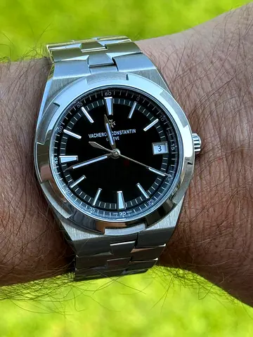 Vacheron Constantin Overseas Steel Automatic Watch - Black Dial, Date