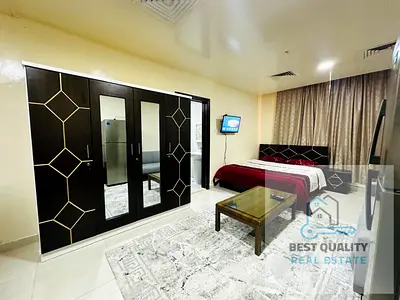 Furnished studio apartment for monthly rent in Ajman, Al Rawda 2
