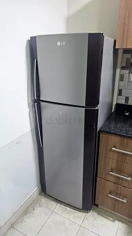 LG Double Door Silver Refrigerator