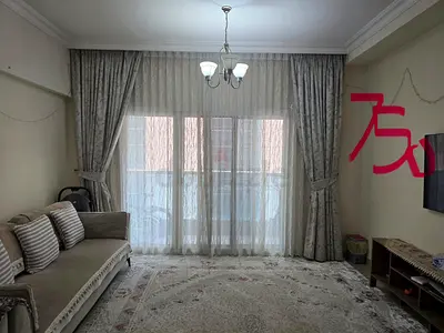 Light grey full-length curtains with sheer panels - set for living room