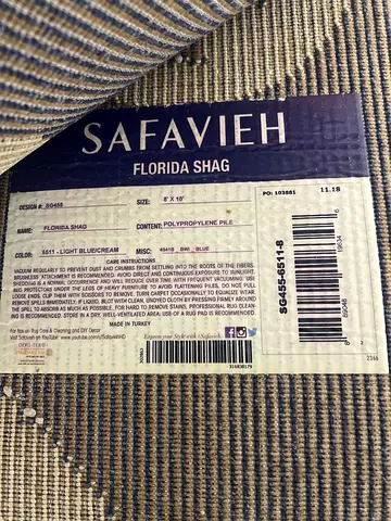 Carpet - Safavieh Florida $%! Rug 8x10 - Light Blue/Beige