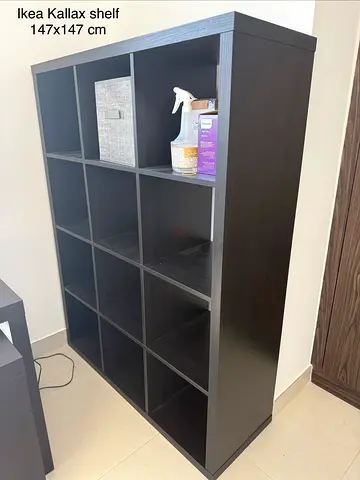 IKEA Kallax 4x4 Shelf Unit (147x147 cm) - black