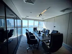 Luxury office for annual rent in Sharjah, Al Majaz 2 | Air conditioning included | Practical space s