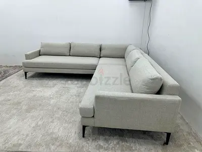 Like new condition west elm corner lshape sofa