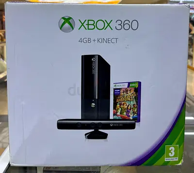 xbox 360 with kinect and Adventure game