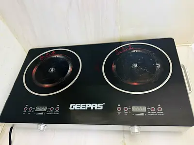 Geepas Double Electric Induction/Hob Portable Stove - Good Working Condition