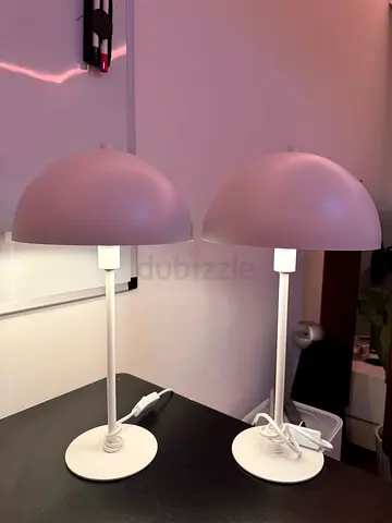 Jysk HELGI Table Lamps, white, scandinavian designed set of 2