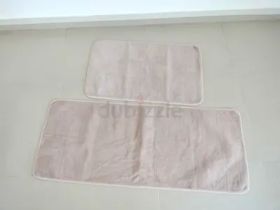 Soft Velvet Memory Foam Bath Mat Set