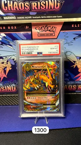 PSA 10 2016 Pokémon XY Evolutions Charizard EX #13 - Mint Graded Collectible