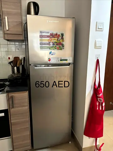 Westpoint 2-Door Refrigerator - Good Condition, 650 AED