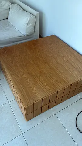 Modern wooden coffee table set