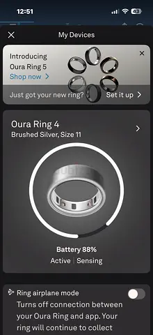 Oura ring 4 size 11