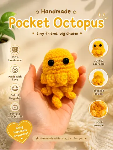 Cute crochet octopus ✨