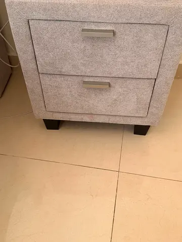 King size bed with mattress king mattress and night stand