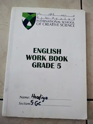 Grade 5 English Workbook - International School of Creative Science (ISCS)